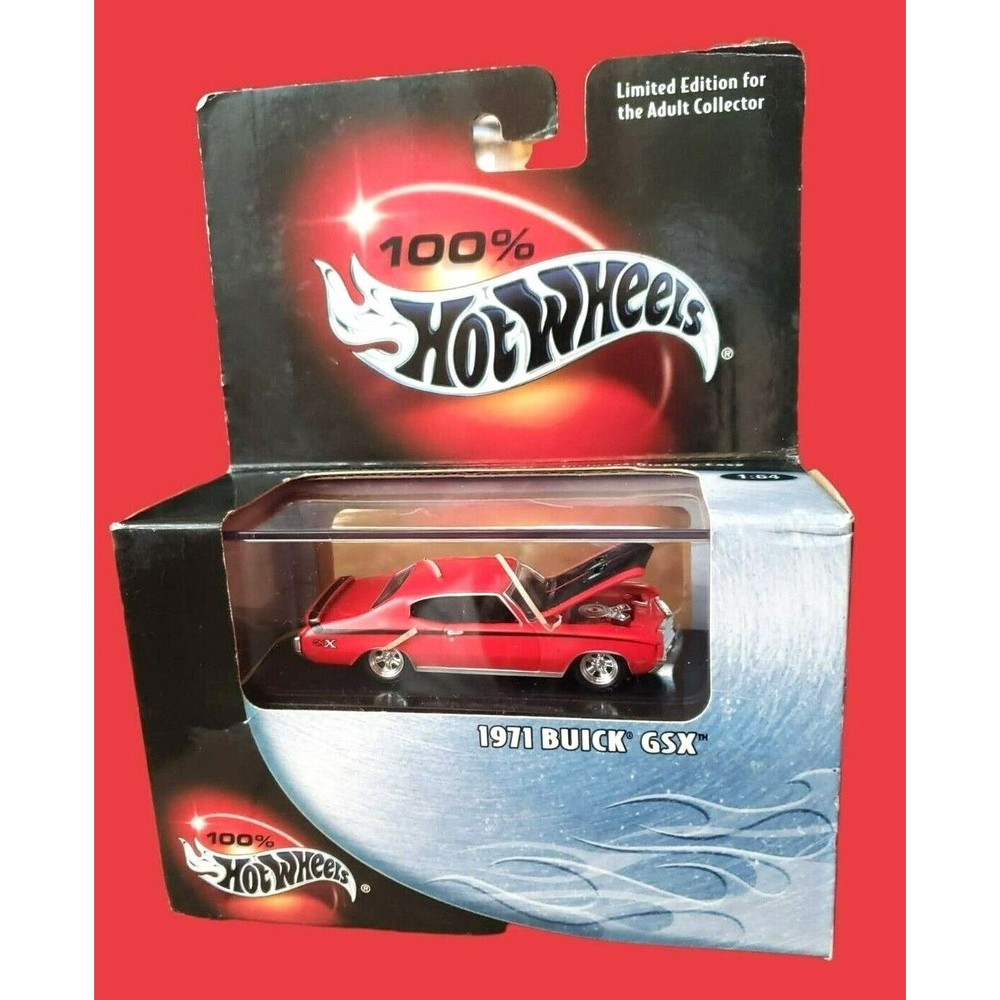 2000 Hot Wheels 100% Box Series 1971 Buick GSX Limited Edition 1:64 RED #23 NIP